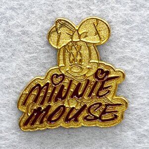 🔮 5/$25 Disney Gold Minnie Mouse Signature Pin‎